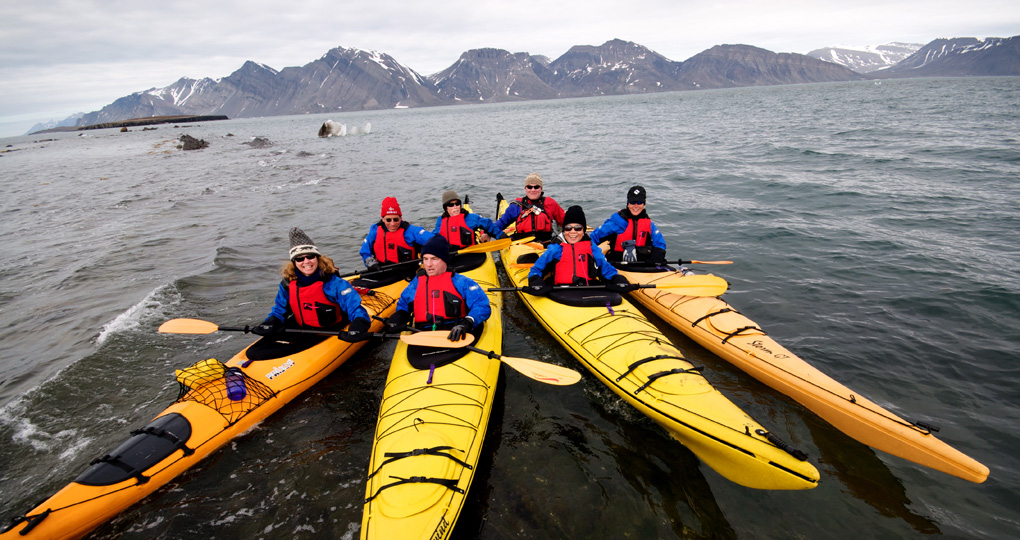 kayaking in Arctic