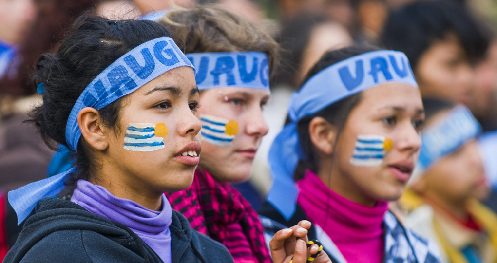 Football supporters, Uruguay