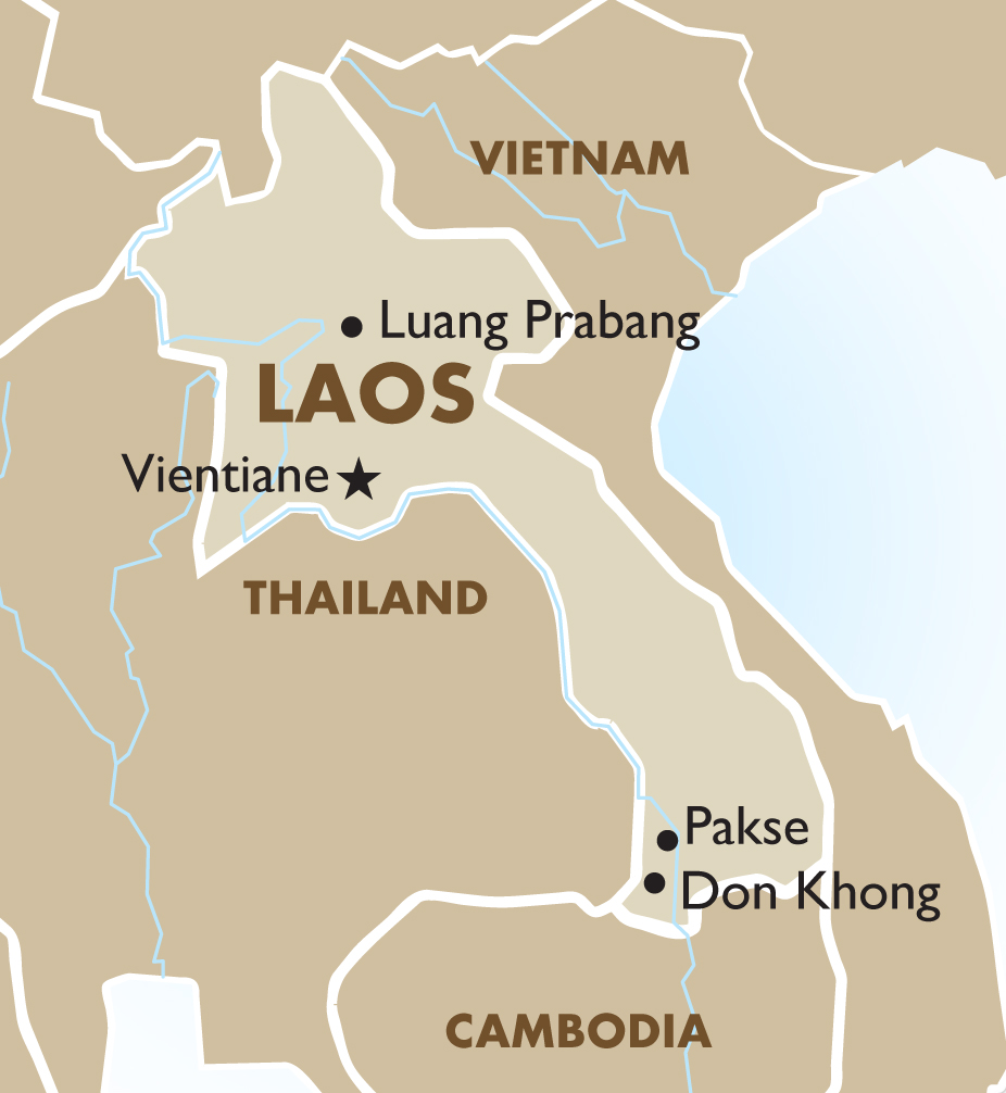 laos tourist map