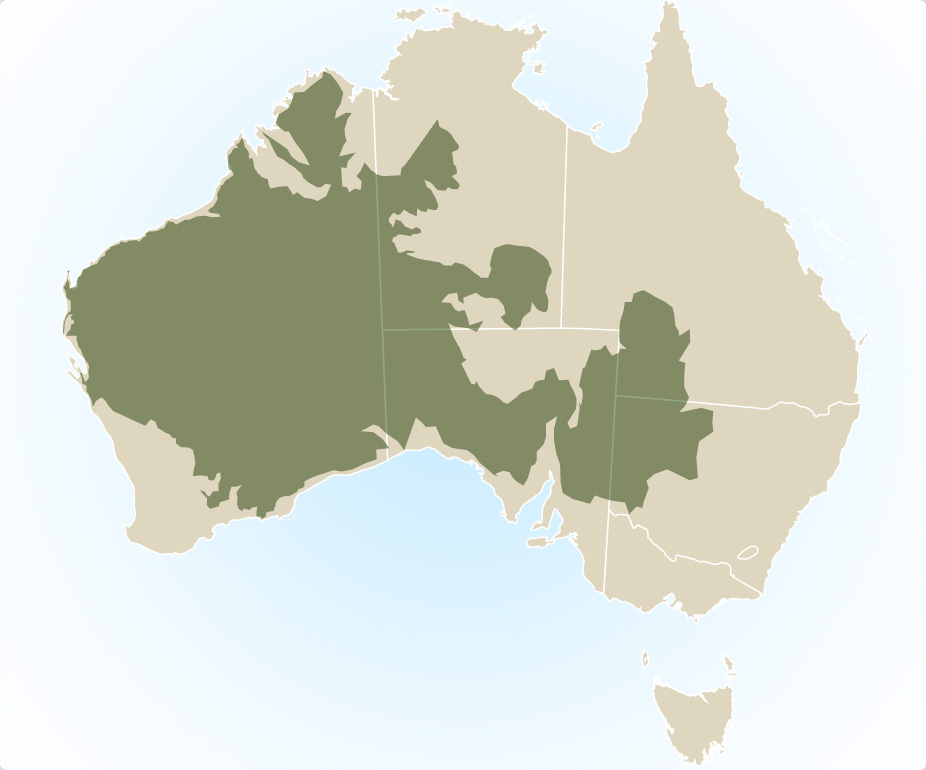 Map Australia Outback
