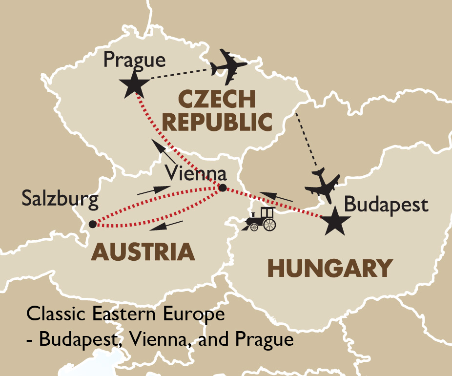 travel itinerary for prague vienna and budapest